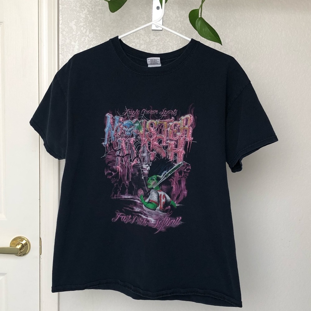 Vintage Monster Mash Spooky T-shirt - Picture 1 of 4